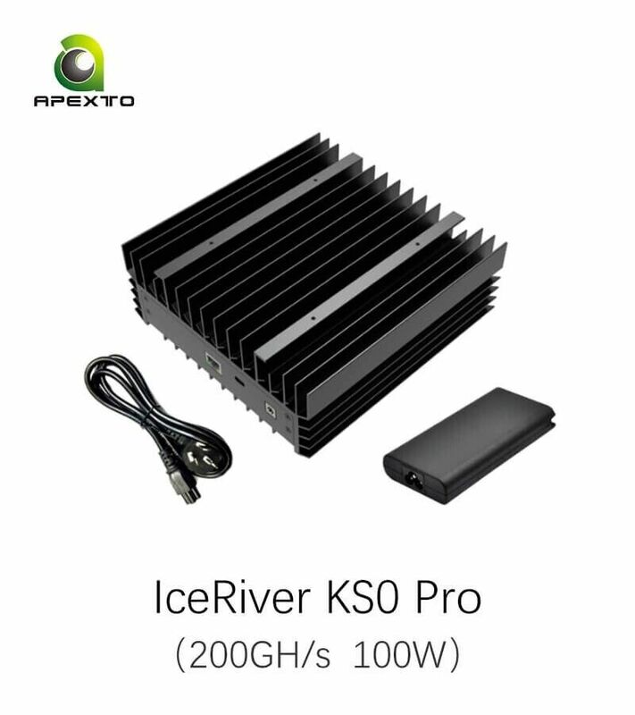 AD Beli 4 Dapatkan 2 gratis ICERIVER KAS KS0 Pro 230GH/S overlocked 100W Kaspa Asic Miner dengan PSU US
