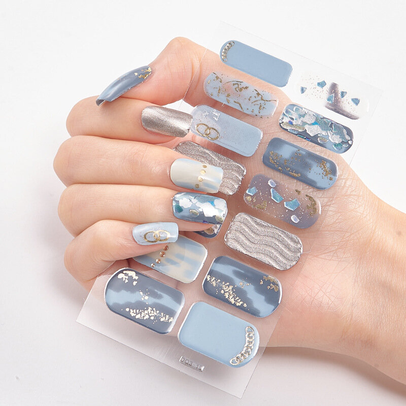 20 Vibrant Colors Nail Wraps Full Cover Nail Stickers for a Unique Nail Art Look
