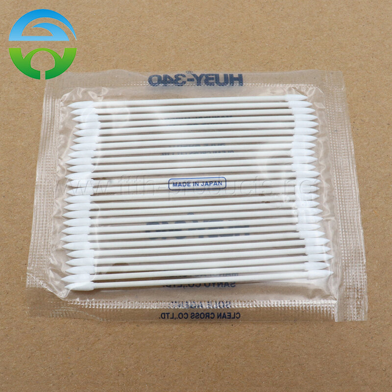 10bags Optical Cleaning Sticker, Swab Cleaner Connector SC,FC,ST,LC,MU Fiber Interface