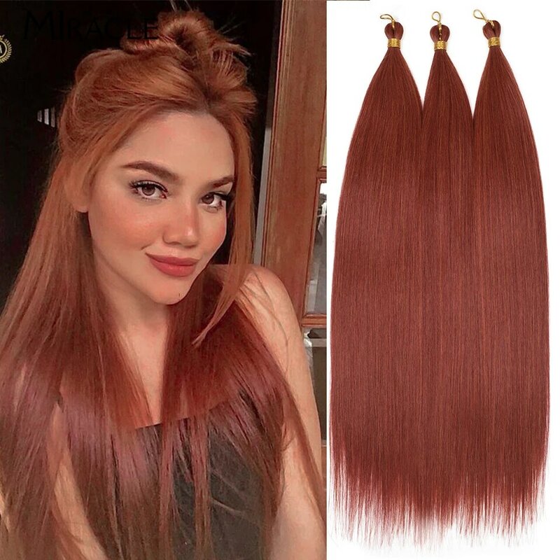 Cudowne przedłużenia proste włosy syntetyczne Ariel 28 Cal szydełkowe włosy wiązek dla kobiet szydełkowe warkocze zaplatanie włosów sztuczne włosy