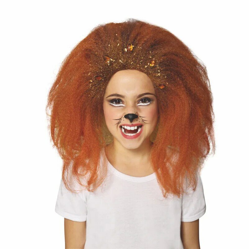 Child Lion Mane Animal Lions Wig For Halloween Carnival Prop
