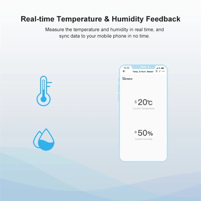 SONOFF SNZB 02 eWeLink inteligentny gadżety domowe czujnik temperatury ZigBee termometr detektor wilgotności Alexa asystent Google Yandex