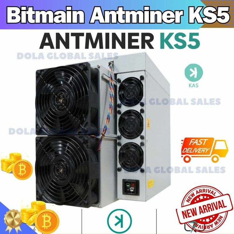 Nuovo Bitmain Antminer KS5 20Th 3000W Kas Miner Asic Miner Kaspa