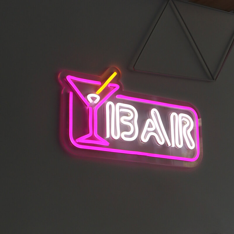 Tanda neon fleksibel untuk BAR, tanda neon led untuk toko kue, tanda neon fleksibel