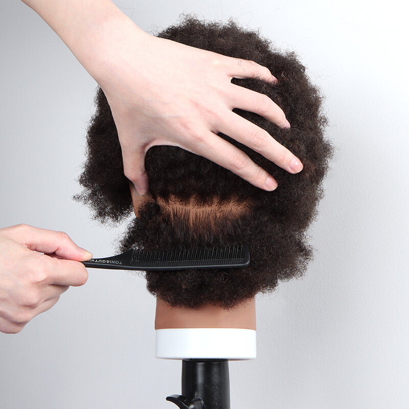 Friseur Kopf Manequin für Perücken Tete eine Professionelle Stil Styling Haar Mannequin Köpfe Friseure afro verworrene menschenhaar