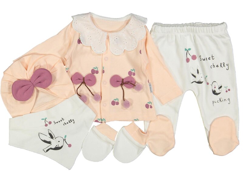 Set di abbigliamento per bambini primavera bambino neonato ragazza maglione Casual top + pantaloni 5 pezzi neonato abbigliamento moda abiti