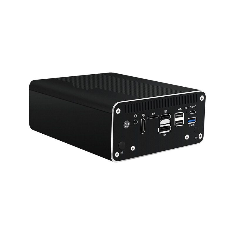 HUNSN-Aparelho Micro Firewall, Mini PC, Roteador, U300E, Ouro 8505, I5 1240P,RJ50f,4x2.5 GHz, I226-V, 2SFP Plus Óptico, 10Gbe, 82599ES