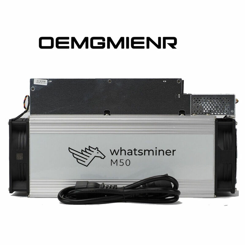 Koop 4 Krijg 2 Gratis Nieuwe Whatsminer M50 118th 3304W SHA-256 Btc Bitcoin Mijnwerker Asic Mining Machine