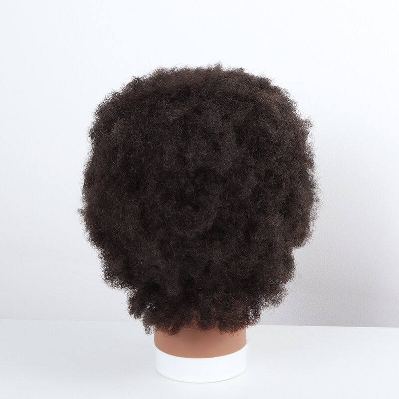 Cabeleireiro cabeça manequin para perucas tete um estilo profissional cabelo manequim cabeças cabeleireiro afro kinky cabelo humano