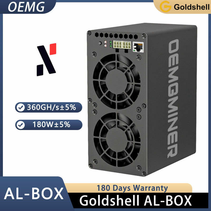 Goldshell ALPH mineiro Blake3 alcalino com Bitmain PSU, caixa do AL, 360G, 180W
