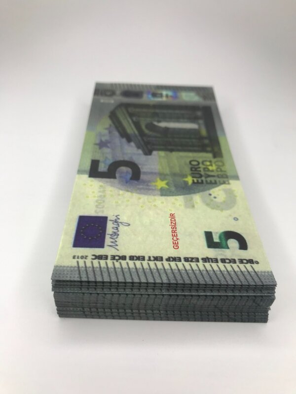 Realistic 5 Toy Banknote Paper Colorful Paper and Simulation Money Paper Money For Banking Games