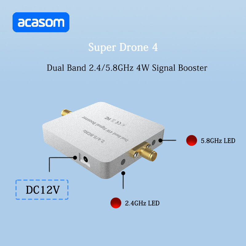 Двухдиапазонный расширитель диапазона Wi-Fi DJI Drone Mavic Phantom Avata FPV усилитель сигнала 2,4G и 5,8G усилитель сигнала