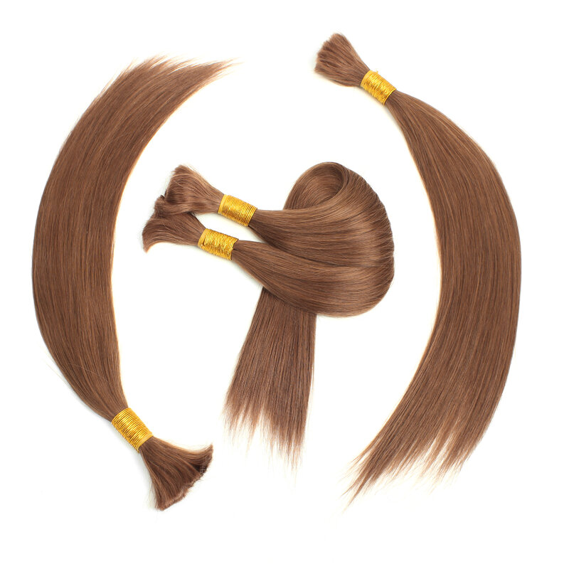 Rambut kepang manusia jumlah besar rambut kepang manusia lurus massal rambut kepang untuk rambut kepang tanpa anyaman lurus ekstensi rambut manusia 16-28 inci