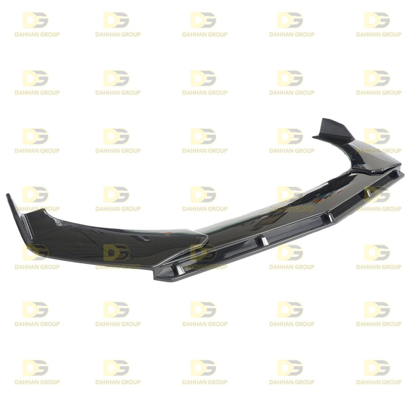 Mercedes C Class W204 C204 2007 - 2014 Brabus V3 Style 3 Pieces Front Splitter Lip Blade Extension Gloss Piano Black ABS Plastic