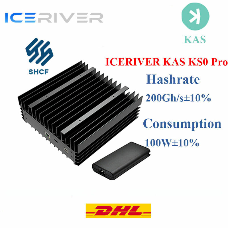 Cr-iceriver kas ks0 pro asic kaspa Miner,200gh/s w/psu,3つの購入,2つの無料