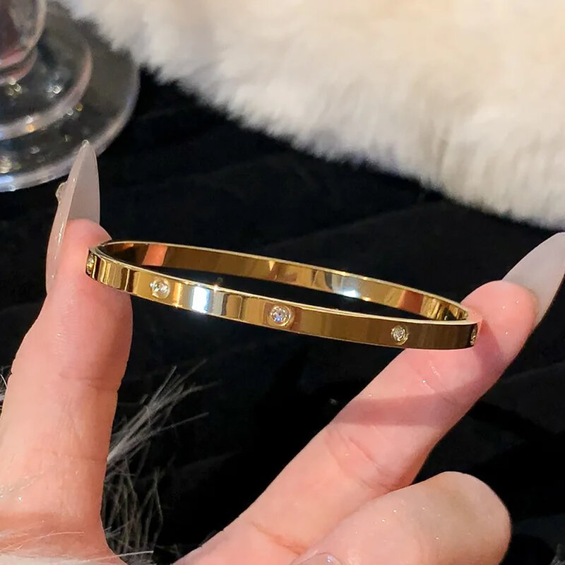 Bracelet Classique en Acier Inoxydable pour Femme, Design en Or, Étanche, Marque de Luxe, Rotterdam, Kling, Zcomprend sur Bracelets, Cadeau, Bijoux