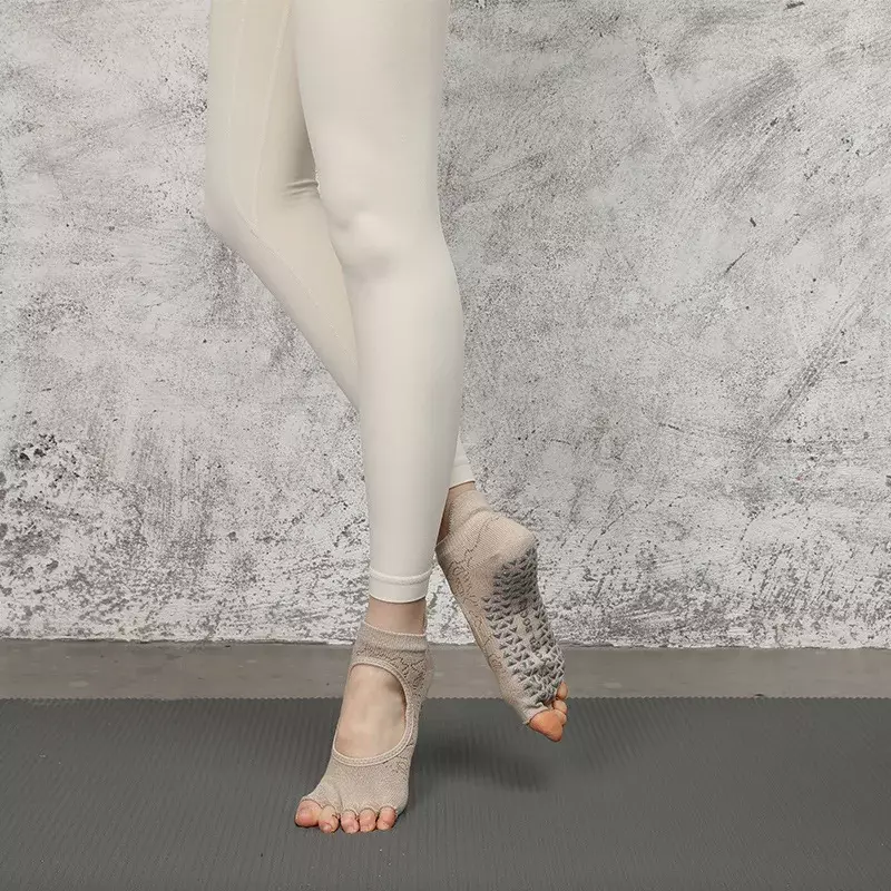 Женские нескользящие носки для фитнеса LuLu для бега и улицы, высококачественные чулки для йоги, пилатеса, женские профессиональные спортивные носки для пола для женщин