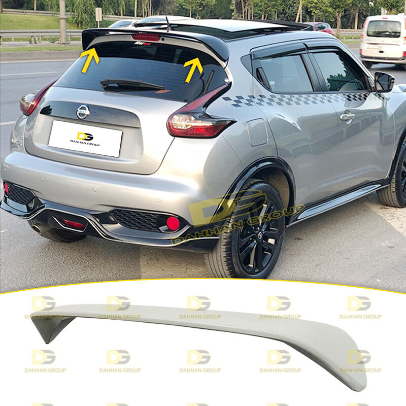 Nissan Juke 2009 - 2019 Sport Rear Roof Spoiler Wing Raw or Painted Surface High Quality Fiberglass Material