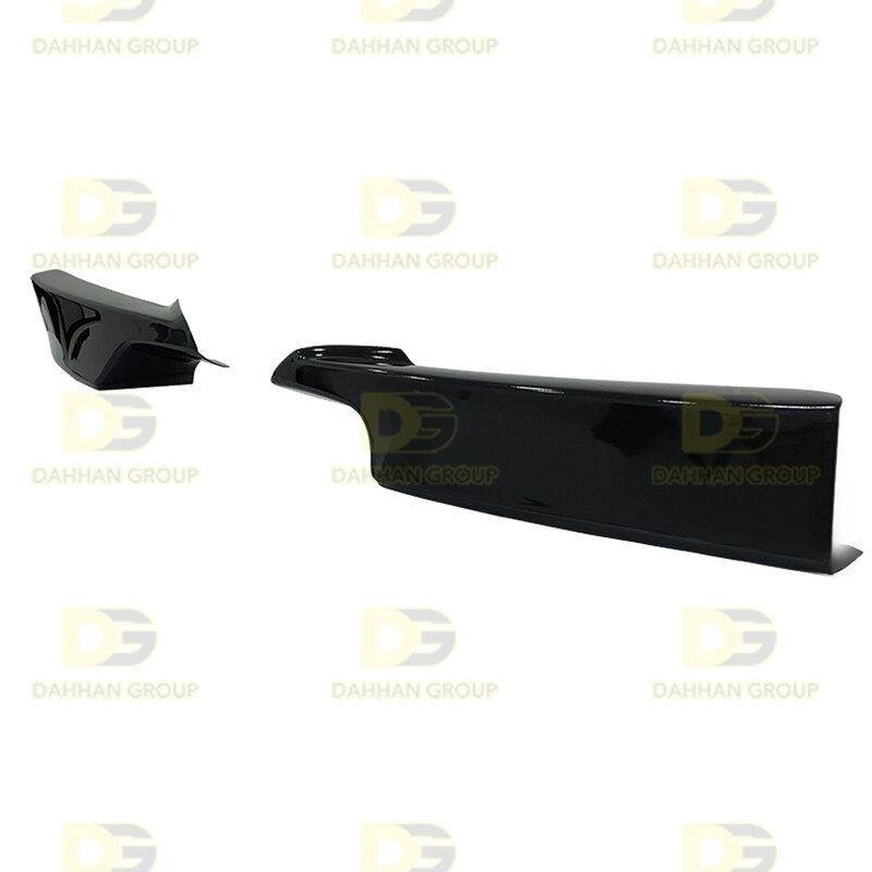 B.M.W 3 Series F30 and F30 LCI 2012 - 2018 Front Bumper Corner Flaps Extension Left and Right Piano Gloss Black Plastic