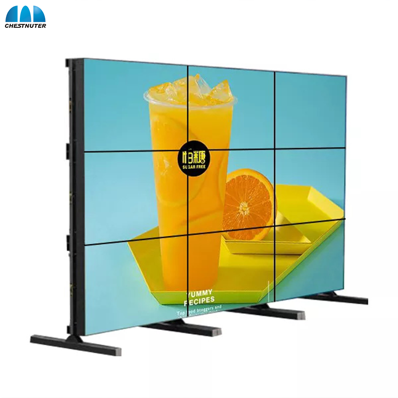 شاشة عرض إعلانات فيديو LCD فائقة النحافة ، شاشة للسوبر ماركت ، لافتات رقمية ، 55 بوصة ، سعر عالي الجودة