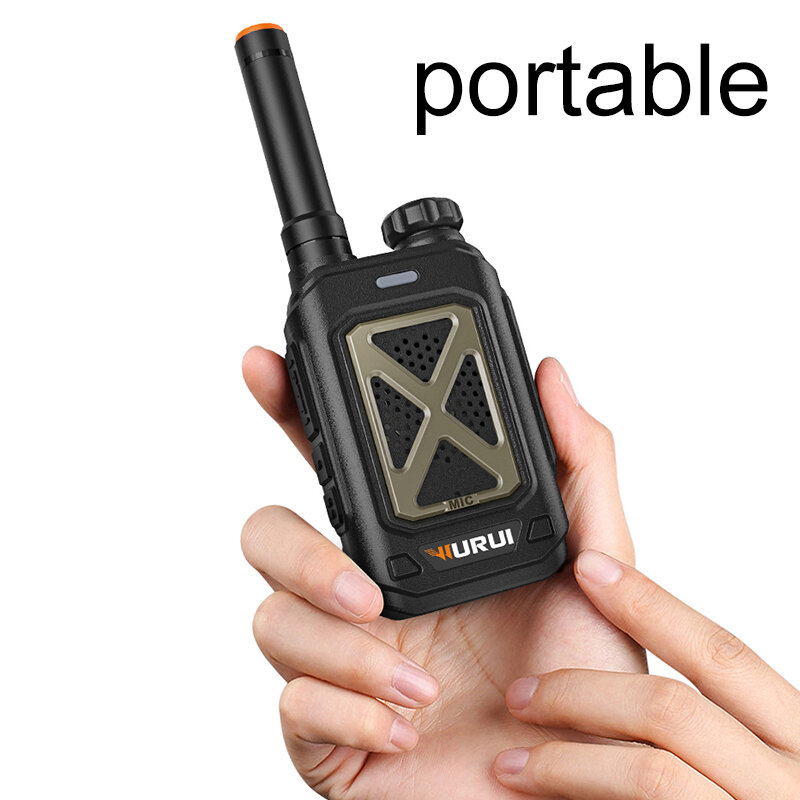 Wurui walkie talkie walkie mini radio commutatore ham radio bidirezionale professionale amatoriale UHF ptt portatile pmr446