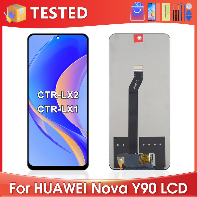 Pantalla LCD táctil de 6,7 pulgadas para móvil, montaje de digitalizador de repuesto para HUAWEI Nova Y90, NovaY90 CTR-LX2, CTR-LX1