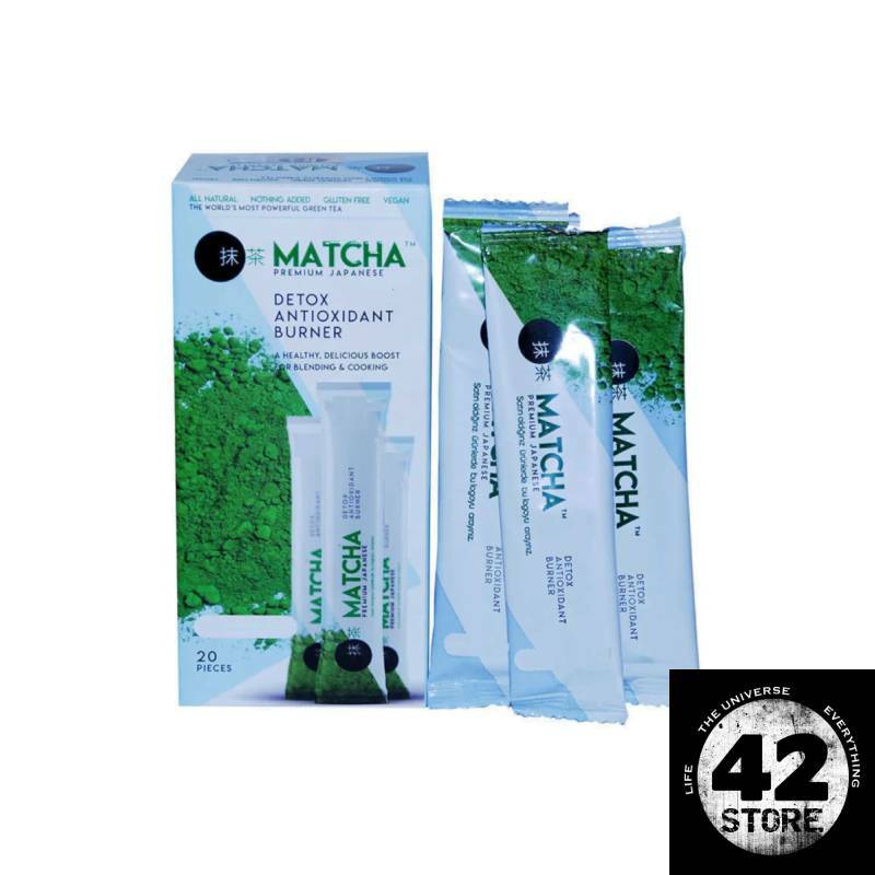Matcha Tea Premium Slimming dan Detox ada 20 kantong teh dalam 1 kotak