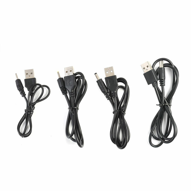 USB 2,0 A папа к DC 2,0*0,6 мм 2,5*0,7 мм 3,5*1,35 мм 4,0*1,7 мм 5,5*2,1 мм 5 вольт DC Цилиндрический разъем кабель питания соединитель шнур зарядного устройства