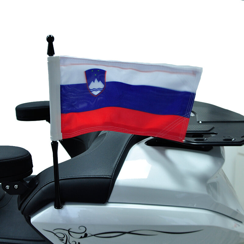 Dla motocykli Honda złote skrzydło GL1800 flaga na motocykl grupa Slovenia maszt flagowy 2018-2024 maszt flagowy Tour-paniczny