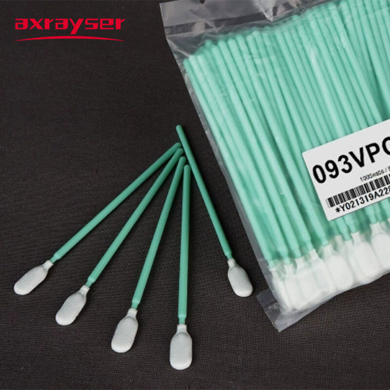 100pcs Industry Cotton Micro Swab Dus Off Fiber Laser Tools Anti-static for Cleaning Laser Lens Protective Windows Head Parts