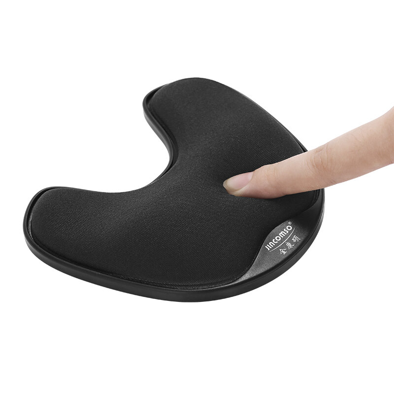 Tapis de souris en mousse à mémoire de forme, aide-poignet rotatif coulissant, polymère à main glissant ergonomique, jeu sain, sous-souris pour PC et ordinateur