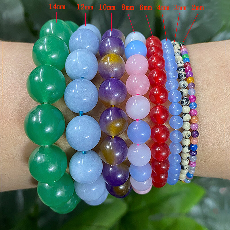 Natural Stone Frost Crab Mixed Color Agate Round Loose Beads Diy Bracelet For Jewelry Making 15'' Strand 4/6/8/10mm