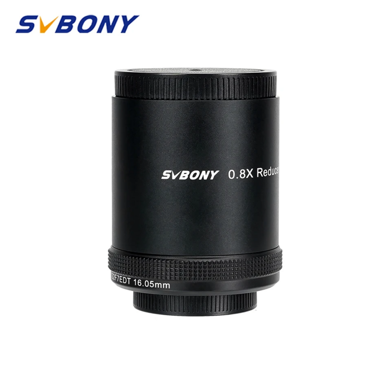SVBONY SV209 peredam fokus/perata bidang 0,8x untuk SV550 122mm f/7 Triplet APO refraktor hitam