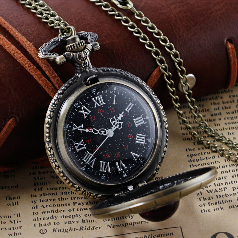 Diseño de joyería para mujer, reloj de bolsillo de cuarzo exquisito, collar elegante, colgante Retro, regalo con relojes de cadena FOB
