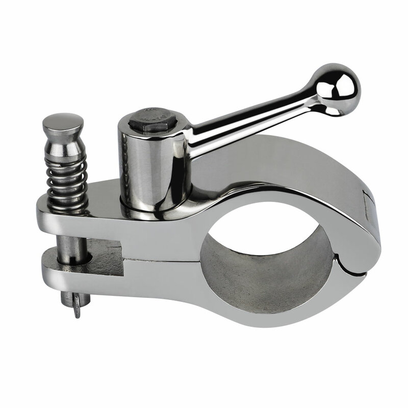 2024 New 22mm 25mm Stainless Steel 316 Fitting Boat Bimini Top Hinged Jaw Slide Easy Install Marine Hardware