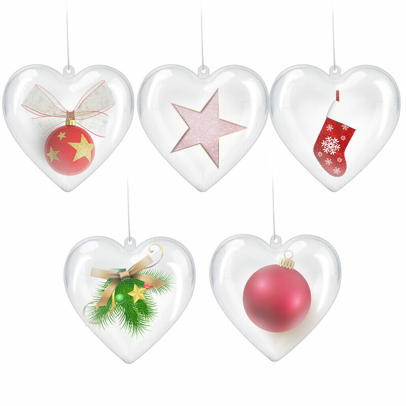 5xクリスマスツリーデコレーションボール安物の宝石クリスマスパーティーハンギングボールオーナメント装飾us