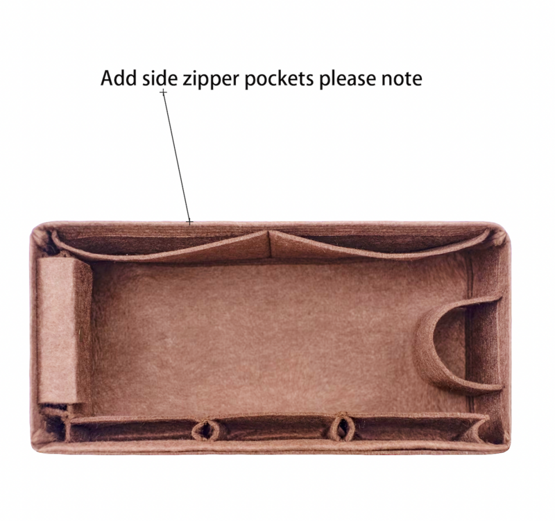 Inner Bag Liner Shaper Bolsa com bolso com zíper, Organizador da bolsa, Inserir Fit para Keepall 45, 50, 55, 60 Travel Bag