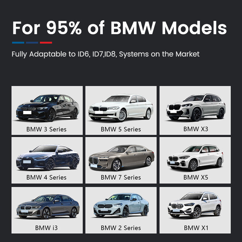 BMW용 무선 카플레이 AI 박스, 안드로이드 10.0, 4G + 64G, ID6, ID7, ID8, 8 코어 지원, 4G 및 WiFi 내장 GPS, 구글 플레이 스토어, 신제품