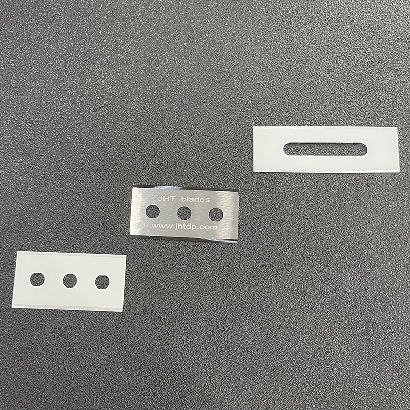 タングステン鋼三穴刃フィルム切断クラフトテープアルミニウムホイル超薄型合金両面カッター工業用ブレード
