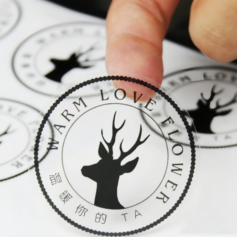 500 buah stiker kustom DIY label Anda sendiri stiker kotak hadiah ulang tahun pernikahan Logo perusahaan kustom 3-10CM stiker personalisasi