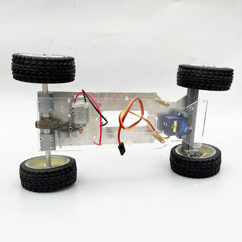 Makerbuying C1 Differentieel Kleine Auto Stuurinrichting Uitgave Aluminium Afstandsbediening Intelligente Auto Assemblage Maken