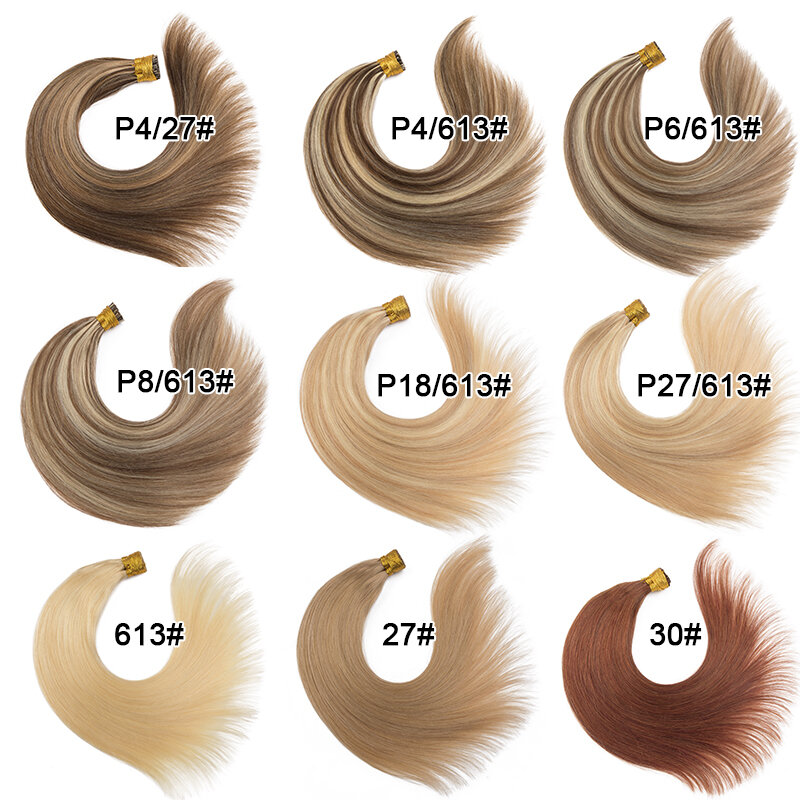 Наращивание волос I Tip, прямые человеческие волосы для наращивания, 40 г, 50 г в комплекте, капсулы для наращивания волос с натуральным кератином, человеческие волосы для наращивания с эффектом омбре