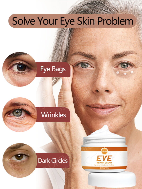 Augen creme entfernen Taschen Schwellungen weg Arbeit unter den Augen