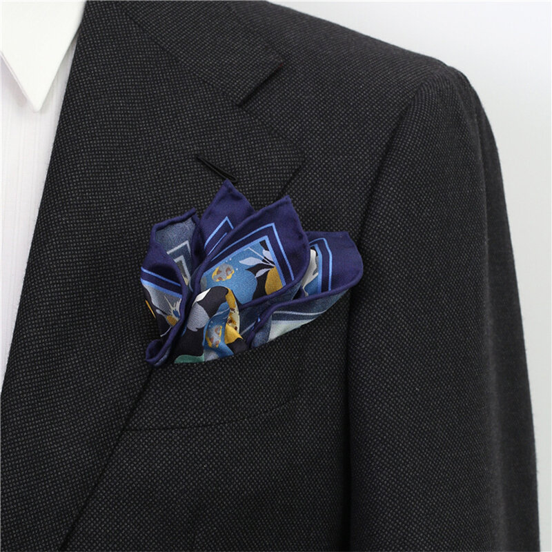 Zomegg-Pañuelo cuadrado de bolsillo para hombre, accesorios de traje de negocios, moda