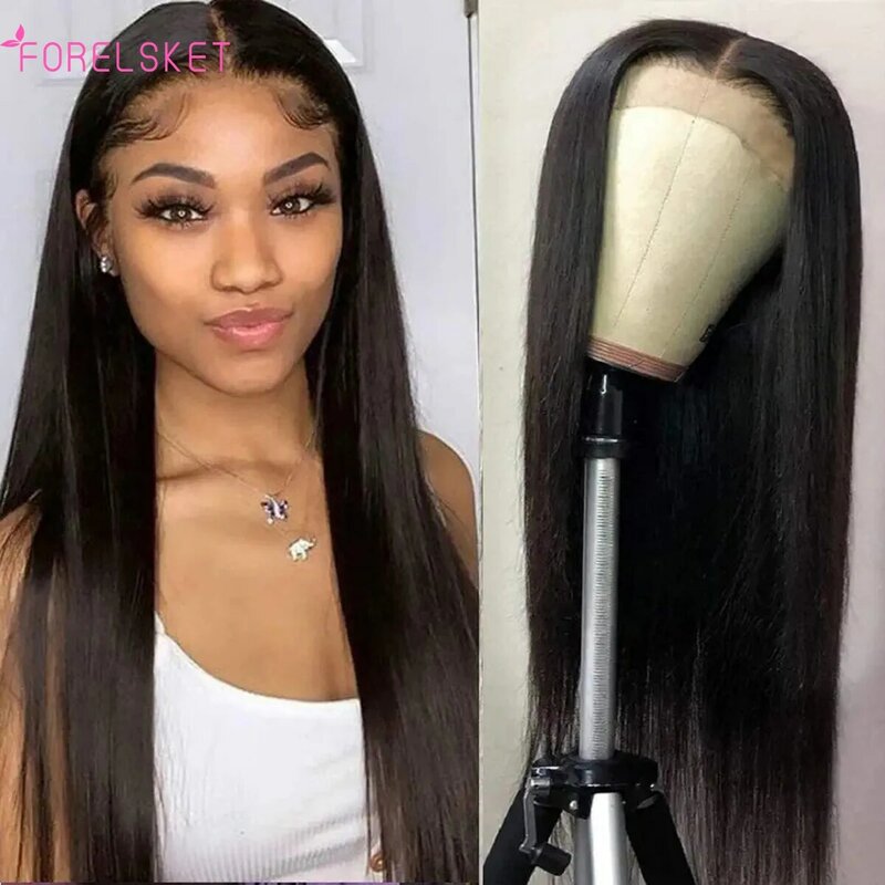 13x4 Bone Straight Lace Front Wig 30 32 Inch Lace Front Human Hair Wigs For Women 4X4 Brazilian Hair Wigs Full Lace Frontal Wig
