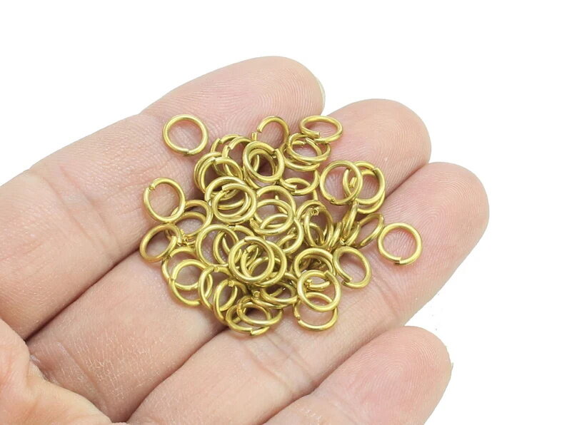 150pcs Brass Jump rings, Round Jump Rings, 5x1mm 5x1.2mm 6x1mm 6x1.2mm 7x1mm 7x1.2mm, Open Jump Rings, Jewelry making R1970