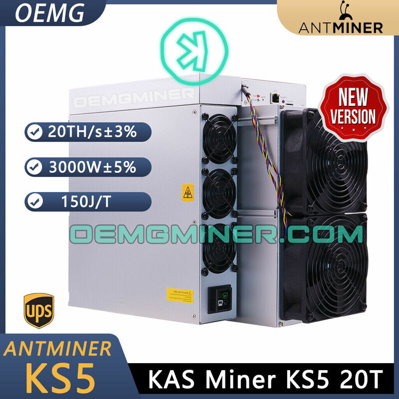 Bitmain Antminer KS5 Pro 21Th 3150W Kas Miner Kaspa Asic, compre 3 y obtenga 2 gratis