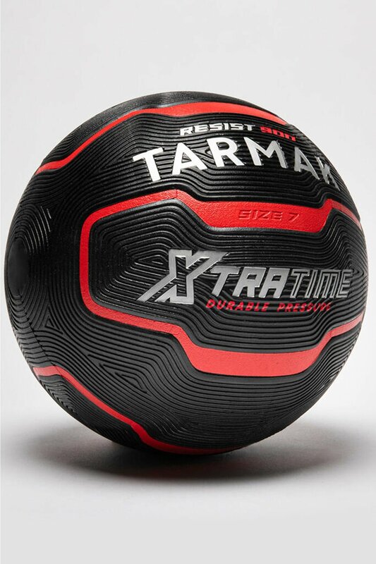 Tarmak R900 BT500 pelota de baloncesto, goma antideslizante, fuego, número 7, adultos, agarre de bola adicional