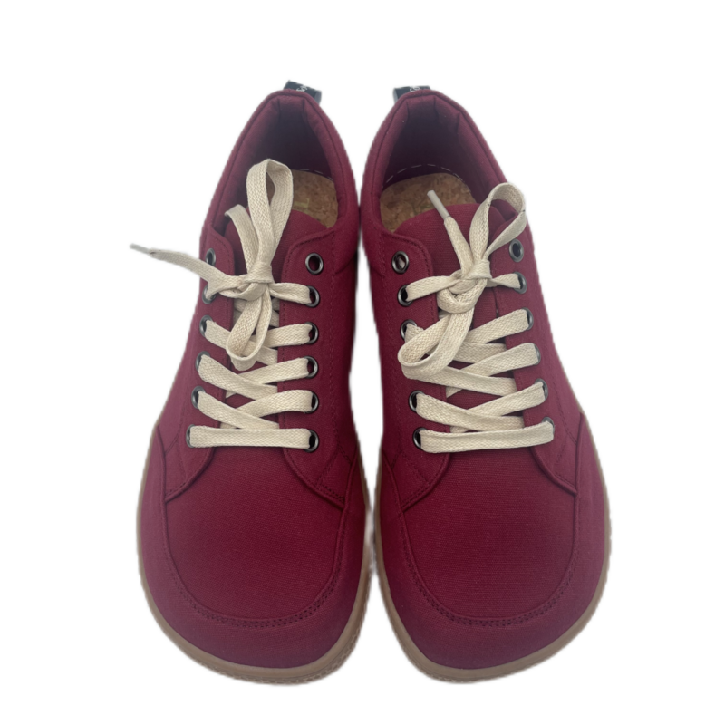 Tipsietoes-Zapatillas de lona 2024 algodón Natural para mujer, calzado con cordones, suela plana suave sin caída, punta ancha, ligero, 100%