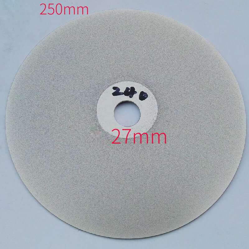 Diamond Grinding Disc 10 Inch 250mmx27 Hole Sand Disc Engraved Glass Alloy Polishing Grinding wheel Dry Water Grinding
